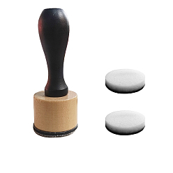 Цвет Древесины Деревянные штампы, с губкой, деревесиные, 78x30 мм