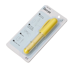 Желтый Профессиональная портная меловая ручка, портновский маркер для ткани, мел, швейный инструмент, желтые, 105x20 мм