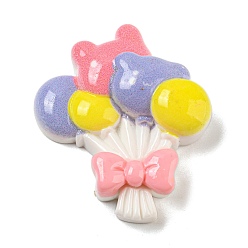  баллон Кабошоны на тему дня рождения из непрозрачной смолы с декодированием, мультяшные кабошоны, для изготовления ювелирных изделий,  баллон, 33x28.5x9 мм