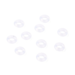White Silicone Linking Rings, Ring, White, 6x1.5mm, Inner Diameter: 2.7mm