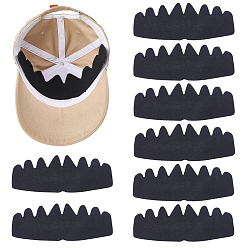 Черный Фетровая вставка для формовки бейсболок, поддержка полей шляпы, чёрные, 100x265x1 мм