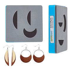 Луна 1 ПК штампы для резки дерева, Со сталью, для diy scrapbooking / фотоальбом, декоративная тисняющая бумажная карточка, изготовление изделий из кожи, луна, 100x100x9 мм