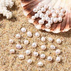 Желтая Старая Ткань  10шт. натуральные пресноводные жемчужные бусины, картофель, старое кружево, 6.5~7 мм, отверстие : 0.8 мм