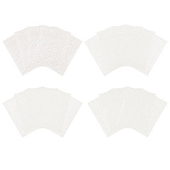 White 20Pcs 4 Styles Hollow Out Craft Paper, Rectangle, White, 296x209x0.1mm, 5pcs/style