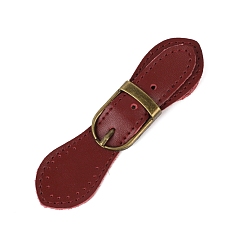 Темно-Красный Кожаная пряжка, для сумки свитер куртка пальто, аксессуары для шитья своими руками, темно-красный, 11.5~14.5 см