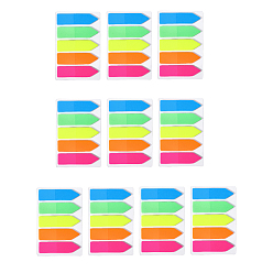 (52) Непрозрачная лаванда Блокнот для заметок со стрелкой для питомца, вкладки указателя стикеров, для офисного школьного чтения, разноцветные, теги: 45x11 мм, 75x50x2 мм