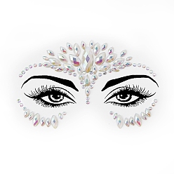 Цветок Светящиеся в темноте съемные временные водонепроницаемые бумажные наклейки для татуировок, старинный белый, 14.5x17 см