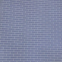 Шифер Серый Миниатюрные обои в стиле блочной стены, для украшения спальни кукольного домика, прямоугольные, шифер серый, 297x210 мм