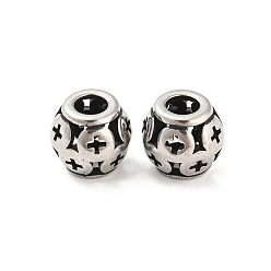 Antique Silver 316 Surgical Stainless Steel  Beads, Others, Antique Silver, 10x9mm, Hole: 4mm