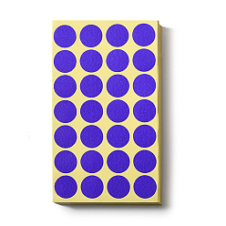 Фиолетовый Точечные клейкие бумажные наклейки, для скрапбукинга, дневник, планировщик, конверт и блокноты, круглые, фиолетовые, 20 мм, 28шт / лист, 68 простыни / мешок, 1904 шт / пакет