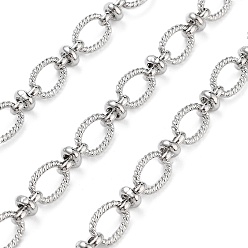 Платинированный Цепи с овальными звеньями из латуни, несварные, с катушкой, долговечный, без кадмия и без свинца, Реальная платина, 10x7x1.5 мм