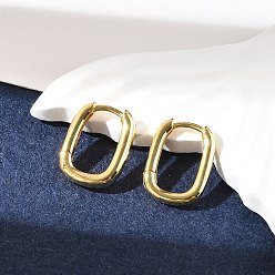 Настоящее золото 18K 925 серьги из серебра из серебра, с печатью s925, овальные, реальный 18 k позолоченный, 14x10.8 мм