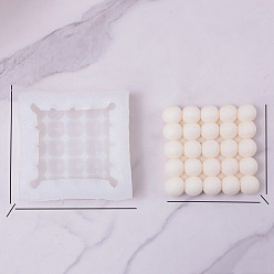 Квадрат Силиконовые формы, формы для украшения, формы для литья гипсовой смолы, белые, квадратный, 100x100x27 мм