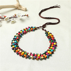 Круглые Цепочки для талии и живота в стиле бохо из искусственной кожи с цветным узором из кокоса для женщин, круглые, 1700 мм