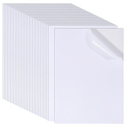 Белый Бумажные стикеры, Самоклеящиеся наклейки для украшения фотоальбома, дневника, скрапбука своими руками, белые, 298x210x0.2 мм