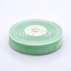 Бледно-Зеленый Полиэстер бархат лента для упаковки подарка и украшения празднества, бледно-зеленый, 3/4 дюйм (19 мм), о 25yards / рулон (22.86 м / рулон)