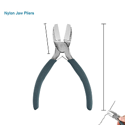 Нержавеющая Сталь Цвет Плоскогубцы из нержавеющей стали, изготовления ювелирных изделий поставок, нейлоновые клещи, цвет нержавеющей стали, 13.2 см