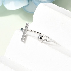 Нержавеющая Сталь Цвет 304 открытые кольца-манжеты из нержавеющей стали для женщин, цвет нержавеющей стали, размер США 8 1/2 (18.5 мм)