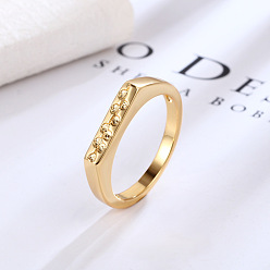 Золотой Ретро модные латунные перстни для женщин, тюльпан, золотые, размер США 6 (16.5 мм)