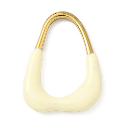 Светлый Золото-желтый 304 подвески-слезинки из нержавеющей стали с эмалью, ионное покрытие (ip), золотые, светлый золотарник желтый, 30.5x22.5x4.5 мм, внутренний диаметр: 24x13 мм