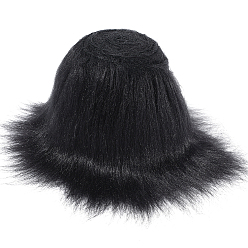 Черный 1ткани из искусственной шерсти, принадлежности для изготовления поделок, чёрные, 100 мм, 2 м / шт