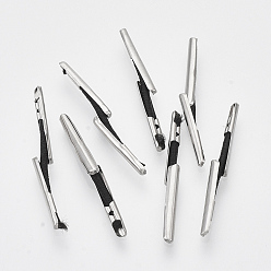 Черный Эластичный колючий шнур, фурнитура из нержавеющей стали , для фиксации пальцевого кольца, чёрные, 28~30x1 мм