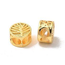 Золотой Обшивка стойки плоская круглая с древовидными латунными бусинами, долговечный, без свинца и без кадмия, золотые, 8.5x5.5 мм, отверстия : 3x3.5 mm и 3.5x6.5 мм