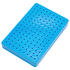 Темно-Голубой Подставка для моделей и картин из АБС-пластика, подставка для сушильного стола, прямоугольные, глубокое синее небо, 150x100x22 мм, отверстие : 2.1 мм