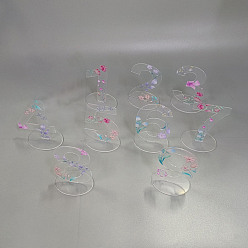 Разноцветный Акриловая цифровая табличка с цветочным узором для сиденья, для свадьбы, ресторан, украшения стола на день рождения, красочный, 60x80x115~120 мм