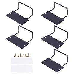 Rectangle Железный фиксатор, противоскользящие материалы для домашней мебели, чёрные, прямоугольные, 100x120x49 мм