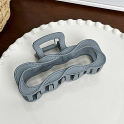 Светлый Стально-синий Заколки для волос из пластика, аксессуары для волос для женщин и девочек, светло-стальной синий, 97x55x39 мм