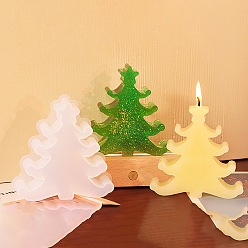 Рождественская елка Силиконовые формы на рождественскую тематику формы для свечей, для изготовления свечей для ароматерапии, рождественская елка, 106x105x24 мм