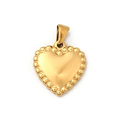 Настоящее золото 18K 304 подвески из нержавеющей стали, ионное покрытие (ip), шарма сердца, реальный 18 k позолоченный, 19.5x18x3 мм, отверстие : 5.5x3 мм
