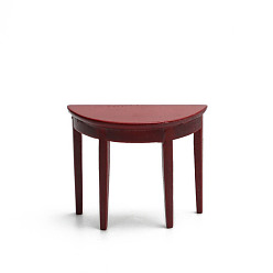 Темно-Красный Деревянные миниатюрные украшения, аксессуары для домашнего кукольного домика с микро-ландшафтом, консольный стол, темно-красный, 88x30x65 мм