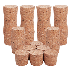 Цвет Древесины 24шт пробковая пробка для бутылок, деревесиные, 38~44x38 мм