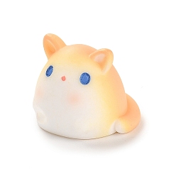 Hamster Милые украшения из смолы в виде животных, украшения для демонстрации микро-ландшафтов, хомяк, 18x22x20 мм