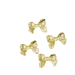 Желтый Пластиковые шарики, бантом, желтые, 24x31 мм