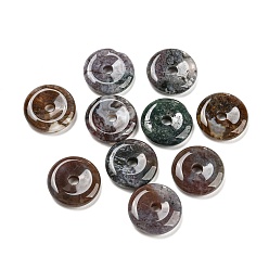 (RRHB277) Кристалл на подкладке из медово-бежевого цвета Подвески с пряжкой из натурального индийского агата в Китае, 15~16x3~4 мм, отверстие : 3 мм