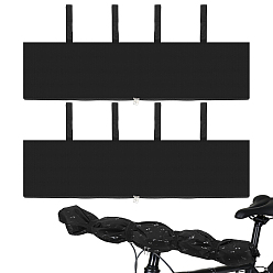 Black Waterproof Dustproof Oxford Cloth Bicycle Handle Cover, Black, 910x230x0.8mm