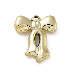 с Золотистым Покрытием Покрытие акриловые подвески, с петлей, бантом, с золотым покрытием, 30x25x6 мм, отверстие : 2 мм