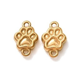 Real 18K Gold Plated 304 Stainless Steel Connector Charms, Claw Links, Ion Plating(IP), Long-Lasting Plated, Real 18K Gold Plated, 10.5x7x2.5mm, Hole: 1mm