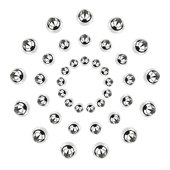 Нержавеющая Сталь Цвет 304 торцевые крышки из нержавеющей стали шнур, заглушки проводов памяти, круглые, цвет нержавеющей стали, 120 шт / коробка