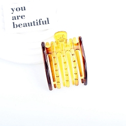 Желтый Заколки для волос с когтями из смолы, желтые, 81x62x35 мм