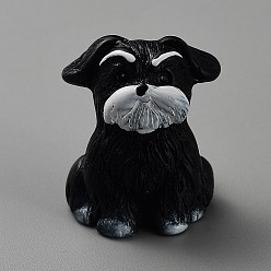 Черный Смоляные фигурки собак орнамент, для домашнего украшения рабочего стола, чёрные, 24x23x26 мм