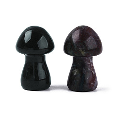 (RRHB277) Кристалл на подкладке из медово-бежевого цвета Декоративные элементы в виде грибов из натурального индийского агата., фигурка для украшения домашнего рабочего стола, 35~37x21~22.5x21~22.5 мм