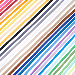 (52) Непрозрачная лаванда 30шт. 30 Цветные нейлоновые ленты, для пошива аксессуаров, разноцветные, 3/8 дюйм (10 мм), около 1.09 ярдов (1 м) / шт, 1 шт / цвет