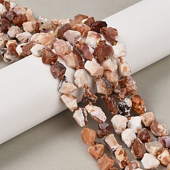 Огненный Опал Нити бусин из необработанного натурального огненного опала, самородки, 8~11x8~11x9~15 мм, отверстие : 1 мм, около 34~39 шт / нитка, 16.34~16.54 дюйм (41.5~42 см)