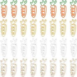 (52) Непрозрачная лаванда Подвески на лицевой панели из сплава цинка, для diy уф смолы, эпоксидная смола, Прессованные цветочные украшения, морковь, разноцветные, 36x10~12.5x1.7~2 мм, 4 цвета, 10 шт / цвет, 40 шт / коробка