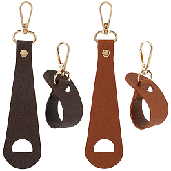 (52) Непрозрачная лаванда 4 шт. 2 цвета искусственная кожа зажимы для шляп, с поворотной застежкой из сплава, разноцветные, 180 мм, 2 шт / цвет