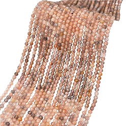 Multi-Moonstone 450Pcs Natural Multi-Moonstone Beads, Faceted, Round, 2mm, Hole: 0.6mm